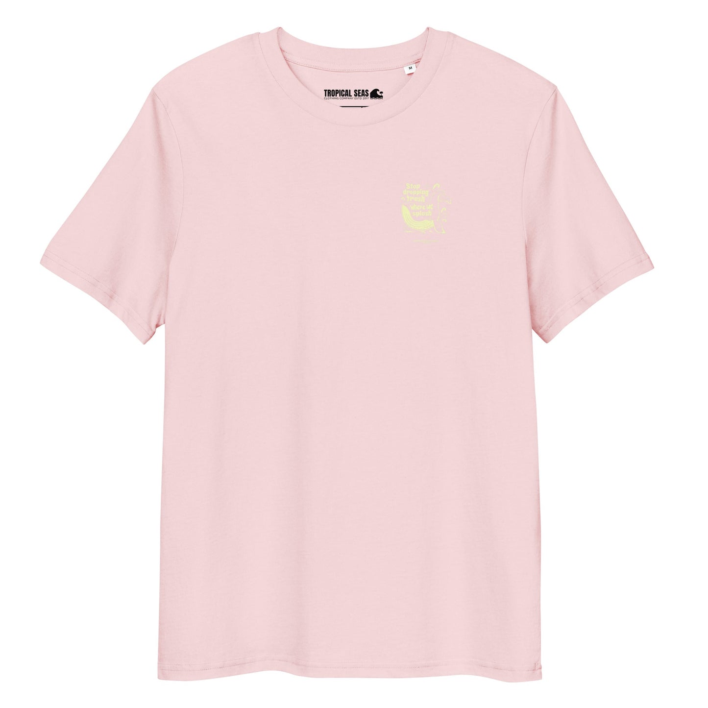 Whale Trash Splash organic cotton t-shirt - Aaria Tees