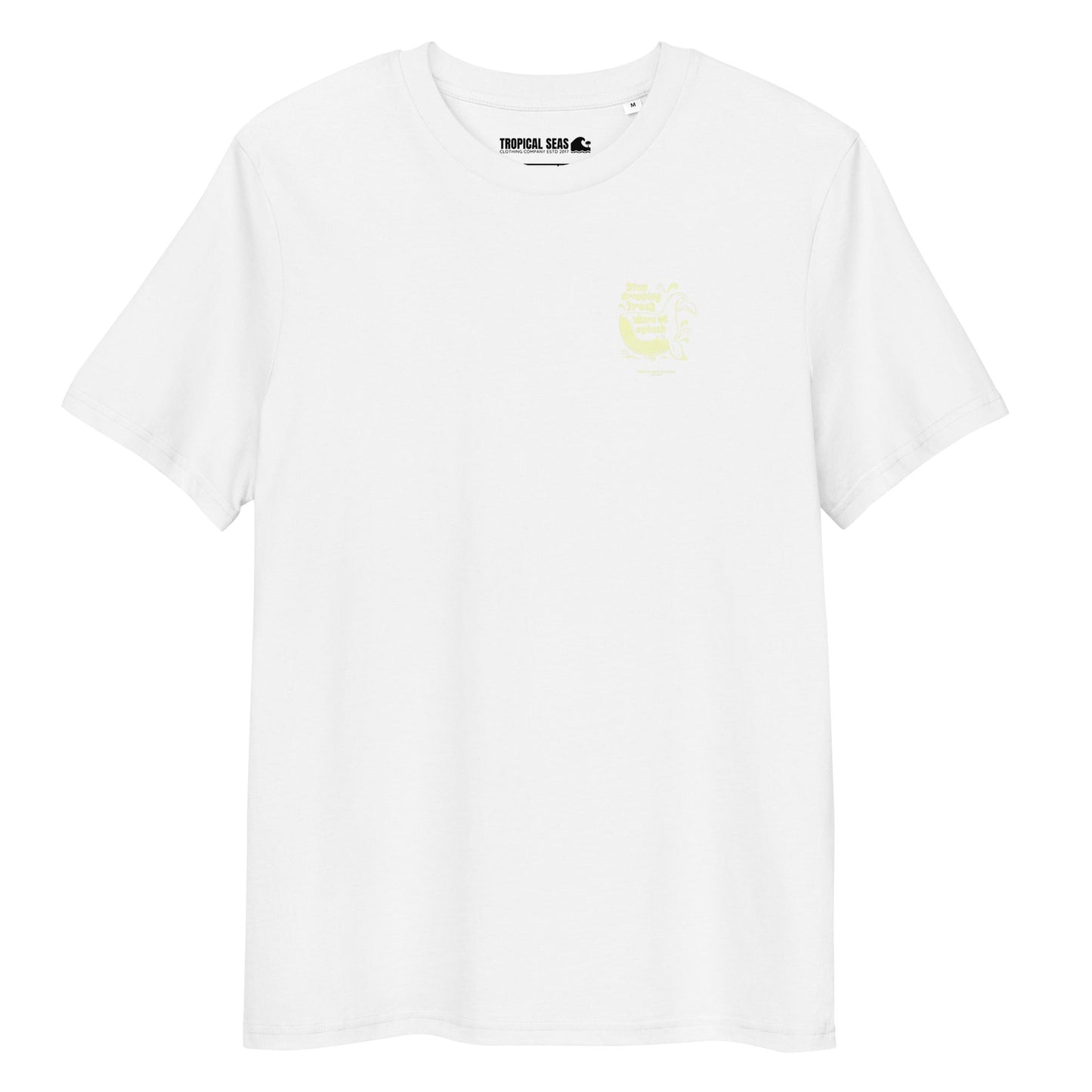 Whale Trash Splash organic cotton t-shirt - Aaria Tees