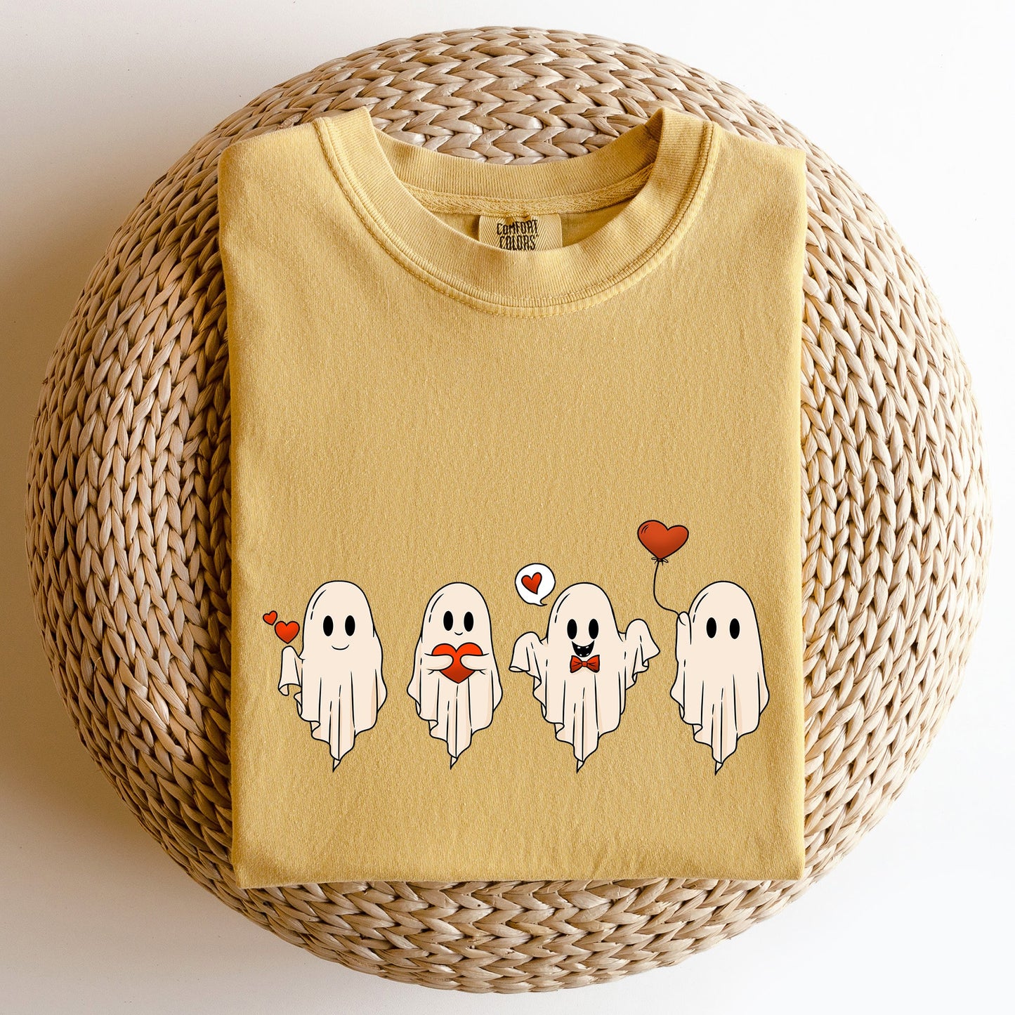 Valentine Ghosts, Love, Comfort Colors Tshirt, Valentine's Day