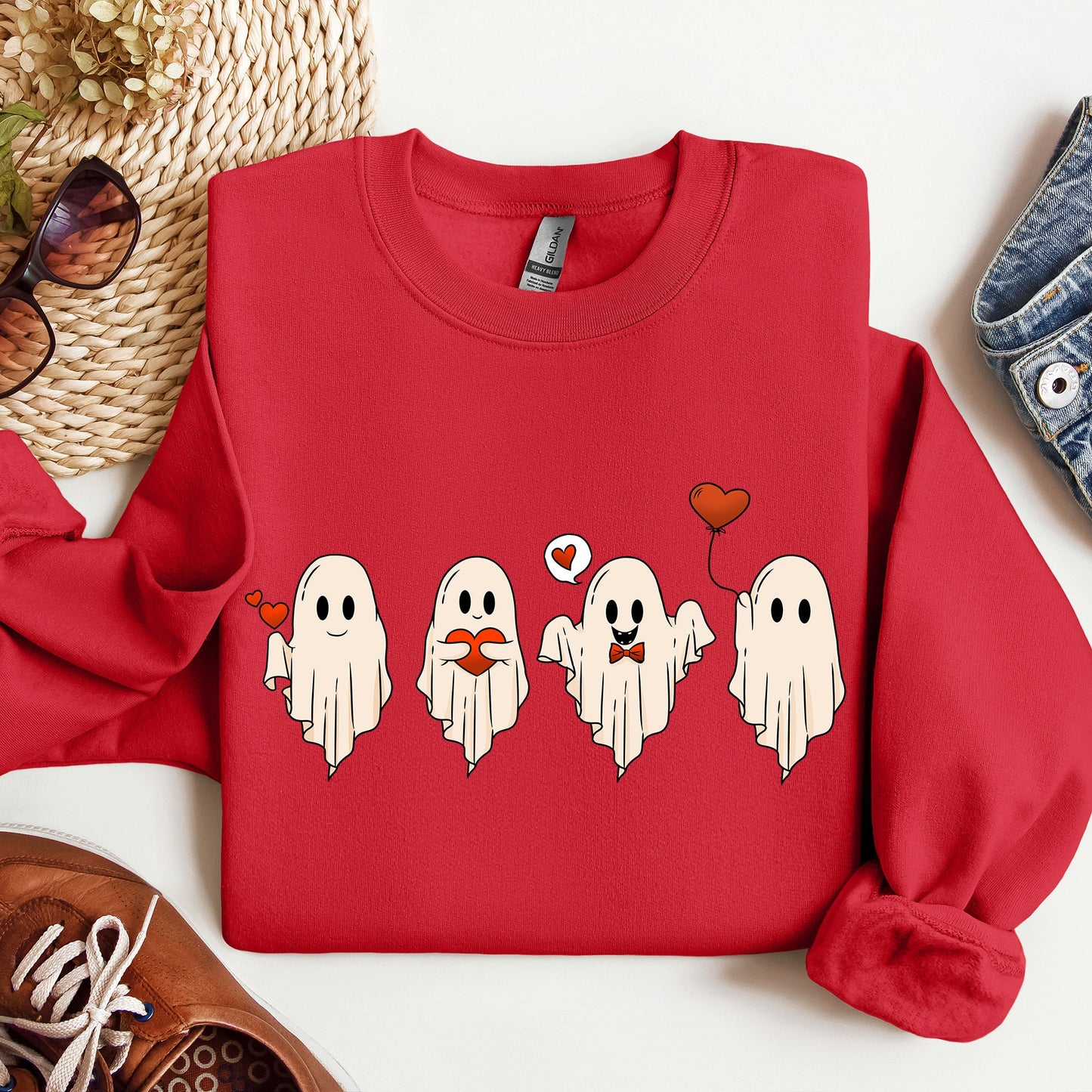 Valentine Ghosts, Love, Sweatshirt, Valentine's Day