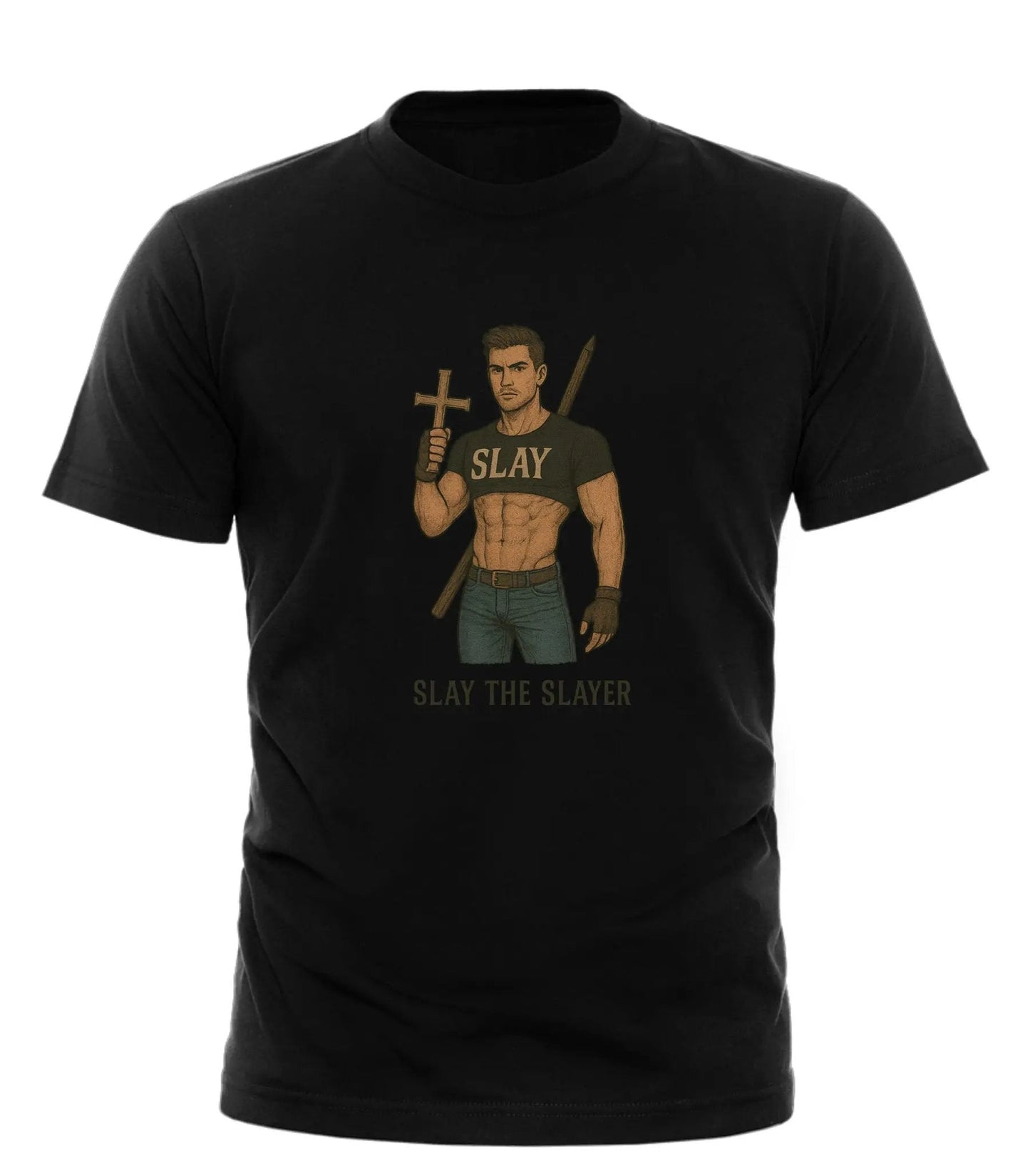 GOOD TROUBLE FASHION Slay the Slayer graphic tee Soft Unisex