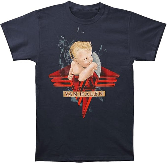 Van Halen Angel Smoking Mens T-shirt