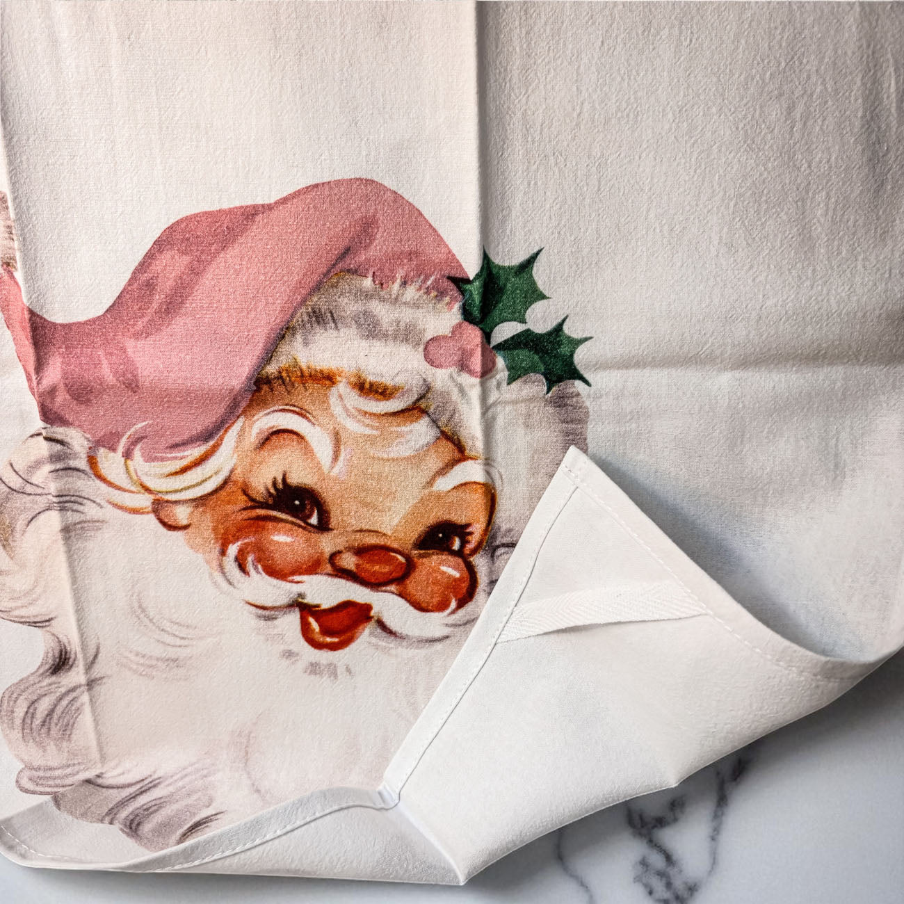 Vintage Pink Santa