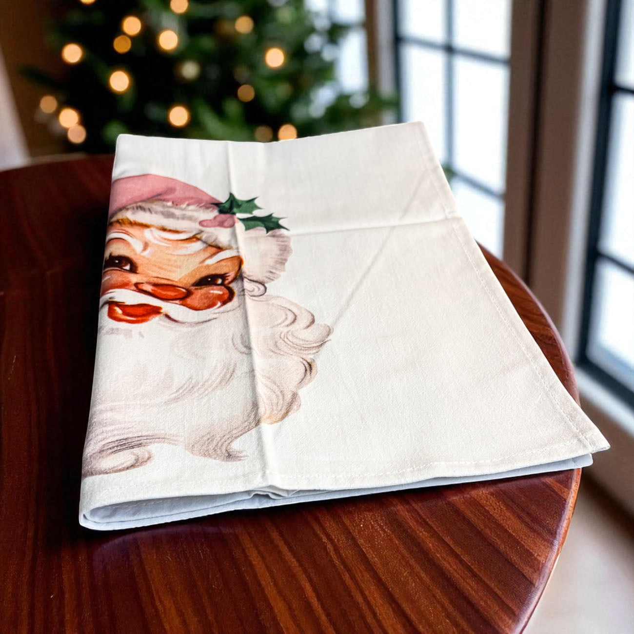Vintage Pink Santa
