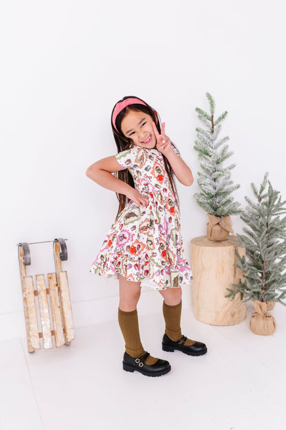 Framed Grinch | Collard Twirl Dress