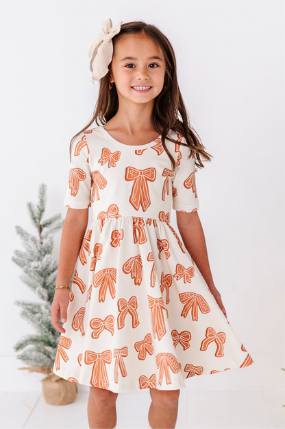 Gingerbread Bow | Scoop Back Dress