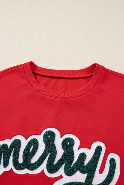 Christmas Merry Script Holiday Sweatshirt