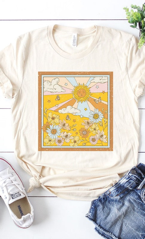 Retro Sunshine Graphic Tee - Aaria Tees