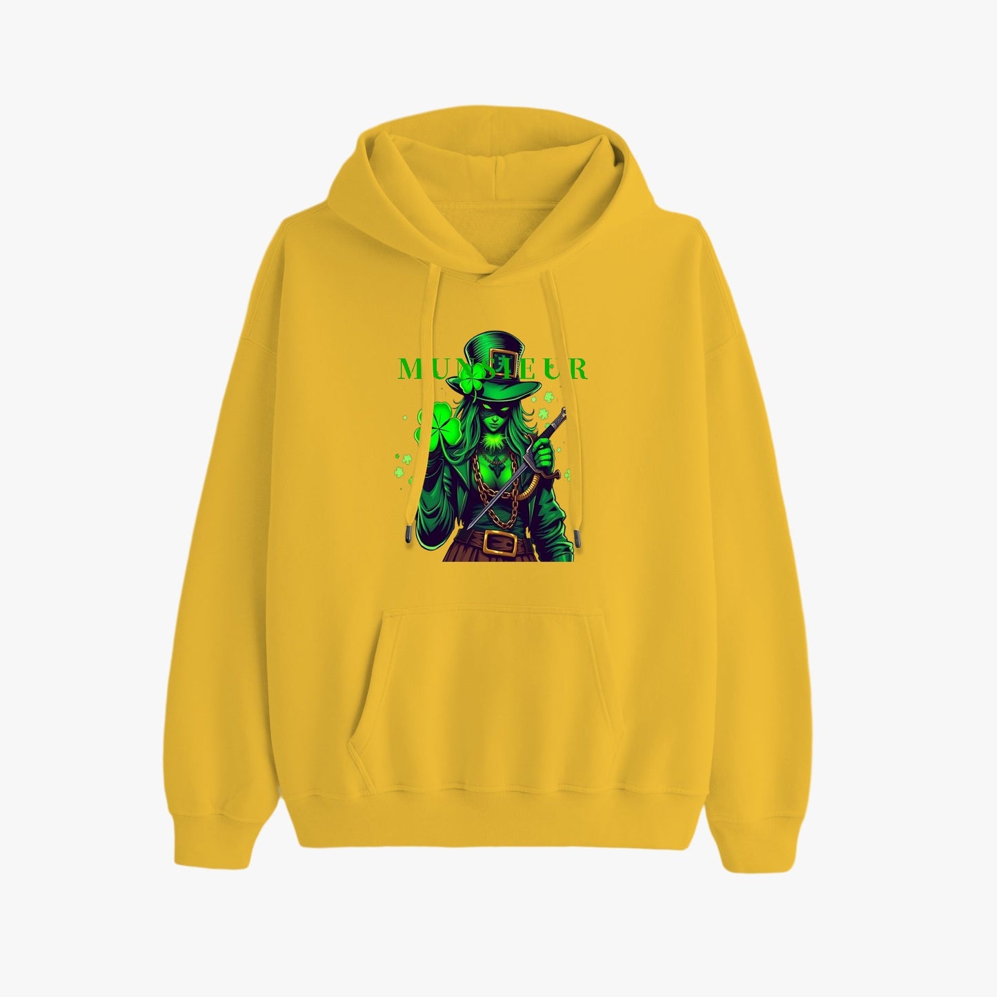 St. Patrick's Day Collection Munsieur Unisex Premium Pullover Hoodie Sweater Clover Gang Betty