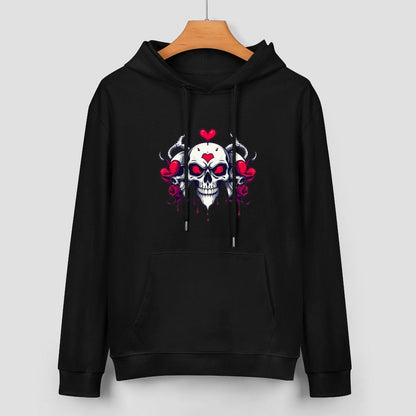 Munsieur Bleeding Royalty: Skull Hoodie for Men