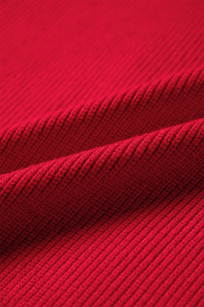 Arya Embroidered Graphic Ribbed Sweater