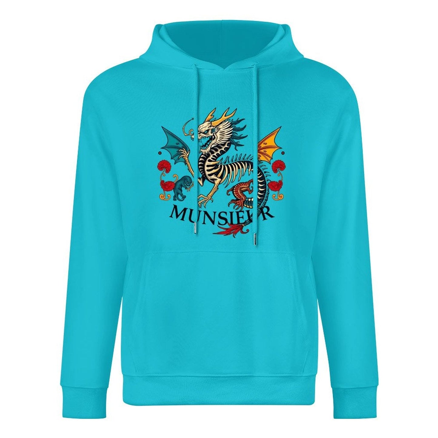 Munsieur Inferno Crest: Dragon Hoodie for Men