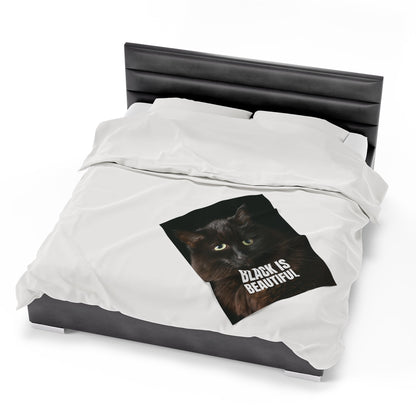 Black is Beautiful Velveteen Plush Blanket