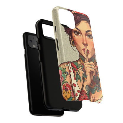 Shh No One Cares Tough Phone Case