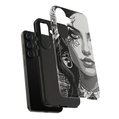 Green Eyed Devilish Beauty Tough Phone Case