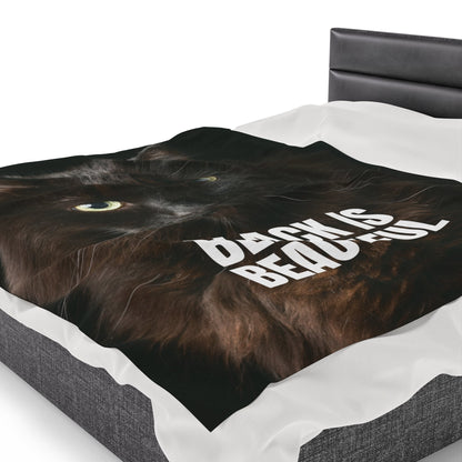 Black is Beautiful Velveteen Plush Blanket