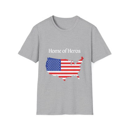 Home of Heroes American Flag T-Shirt