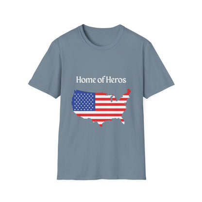Home of Heroes American Flag T-Shirt
