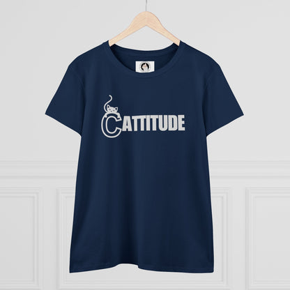 Cattitude Women's Midweight Cotton Tee