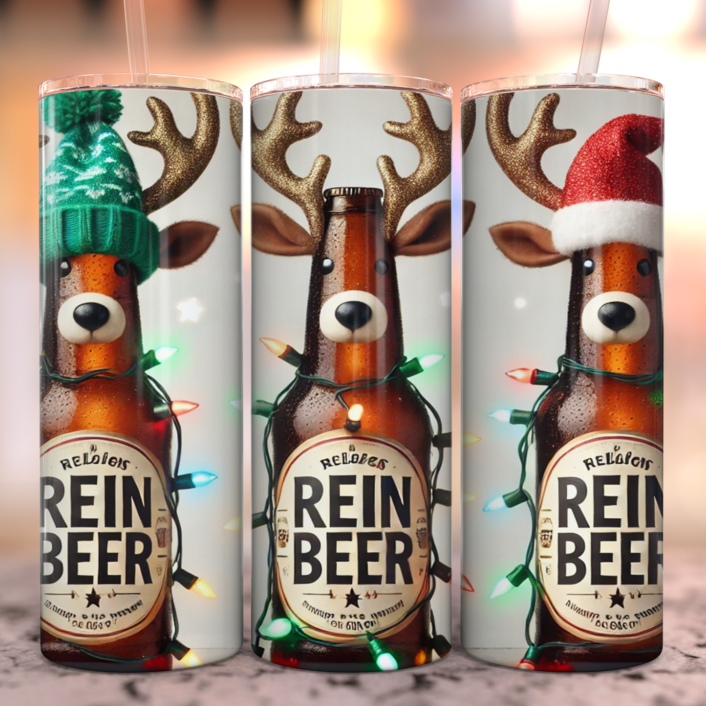 Rein-Beer Cheer Stainless Steel Tumbler