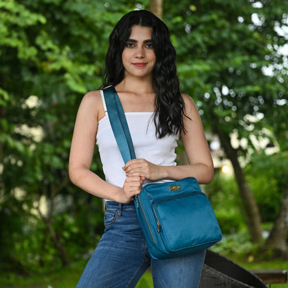 Wanderlust Luxe Fabric Organizer Crossbody - 12021
