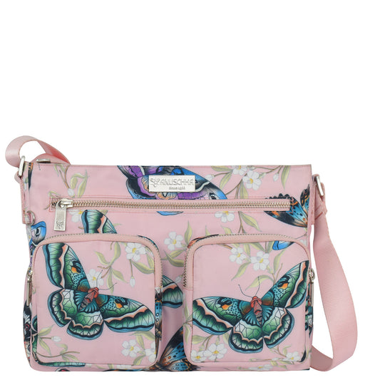 Wanderlust Luxe Fabric Crossbody Bag - 12022