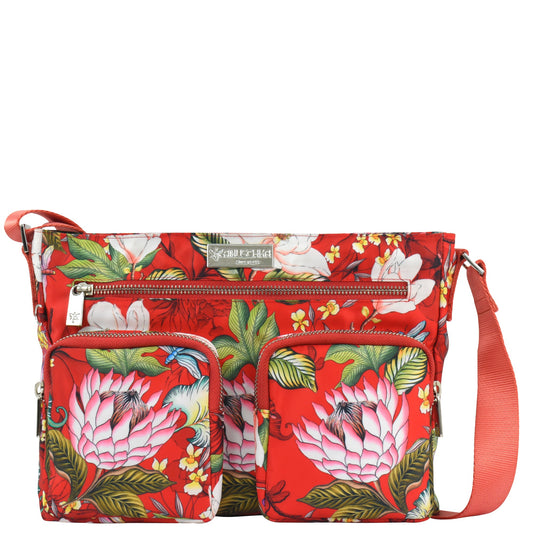 Wanderlust Luxe Fabric Crossbody Bag - 12022