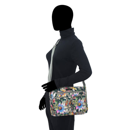 Wanderlust Luxe Fabric Crossbody Bag - 12022