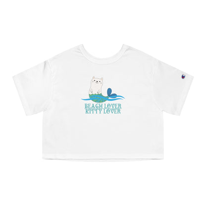 Beach Lover Champion Heritage Cropped T-Shirt