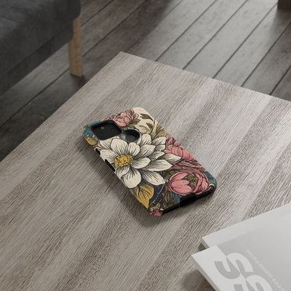 Beautiful White Floral Tough Case