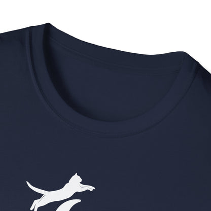 Cat Jumped Over the Moon Unisex Softstyle T-Shirt