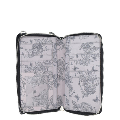 Wanderlust Luxe Fabric Phone Organizer Wallet - 13012