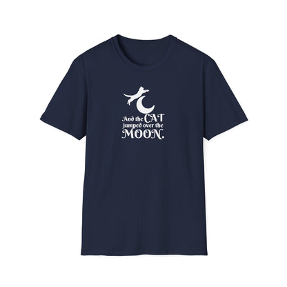 Cat Jumped Over the Moon Unisex Softstyle T-Shirt
