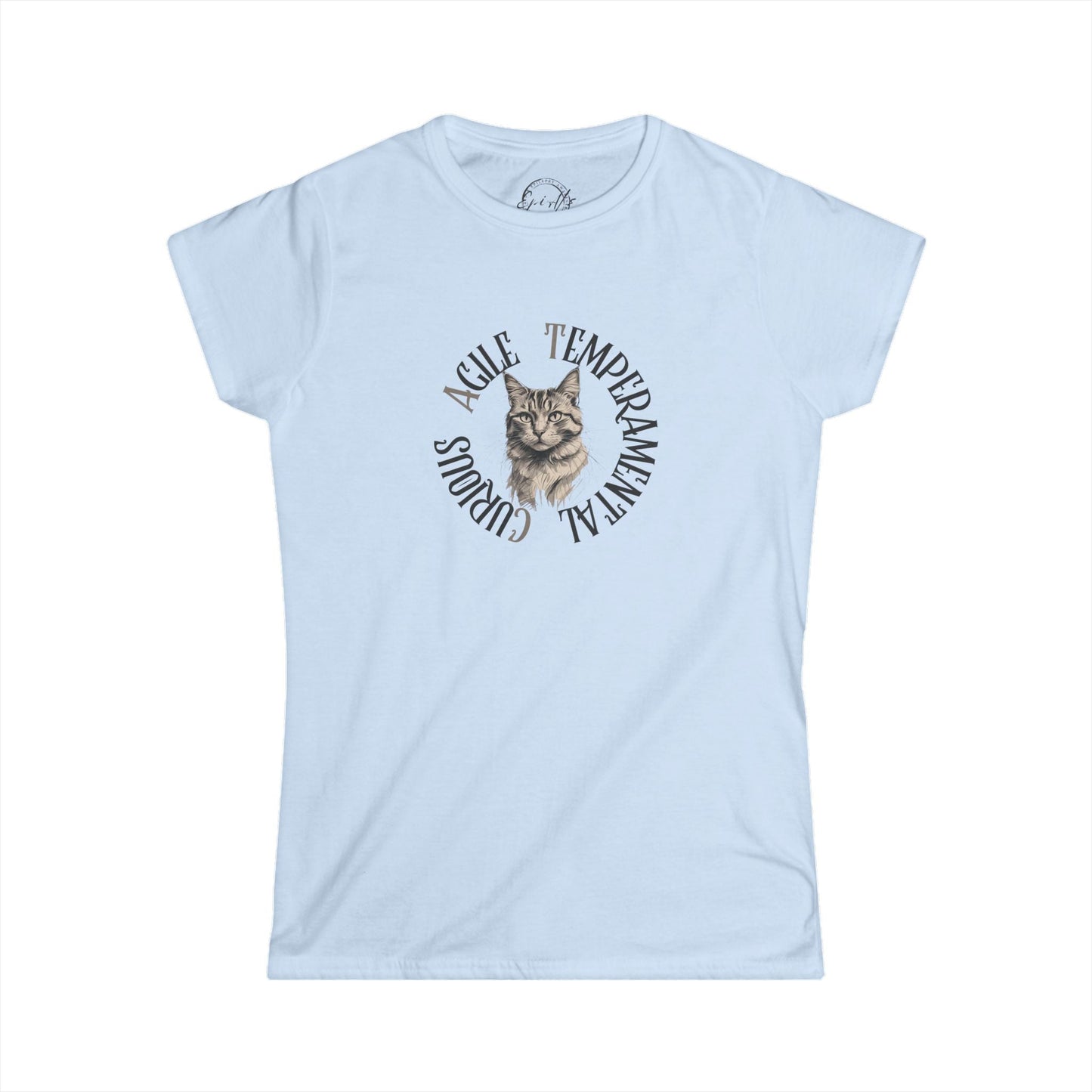 Cat Lover's Softstyle Tee with Whimsical Design