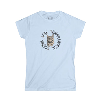 Cat Lover's Softstyle Tee with Whimsical Design