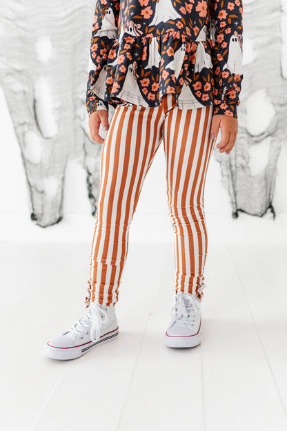 Rust Striped | (SLIM) LEGGING