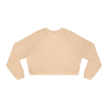 Christmas Cat Mama Women's Cropped Fleece Pullover