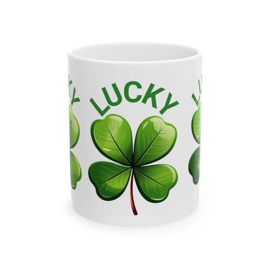 Lucky Ceramic Mug, (11oz)