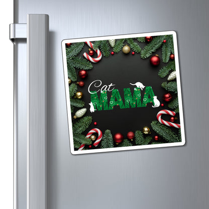 Christmas Cat Mama Magnets