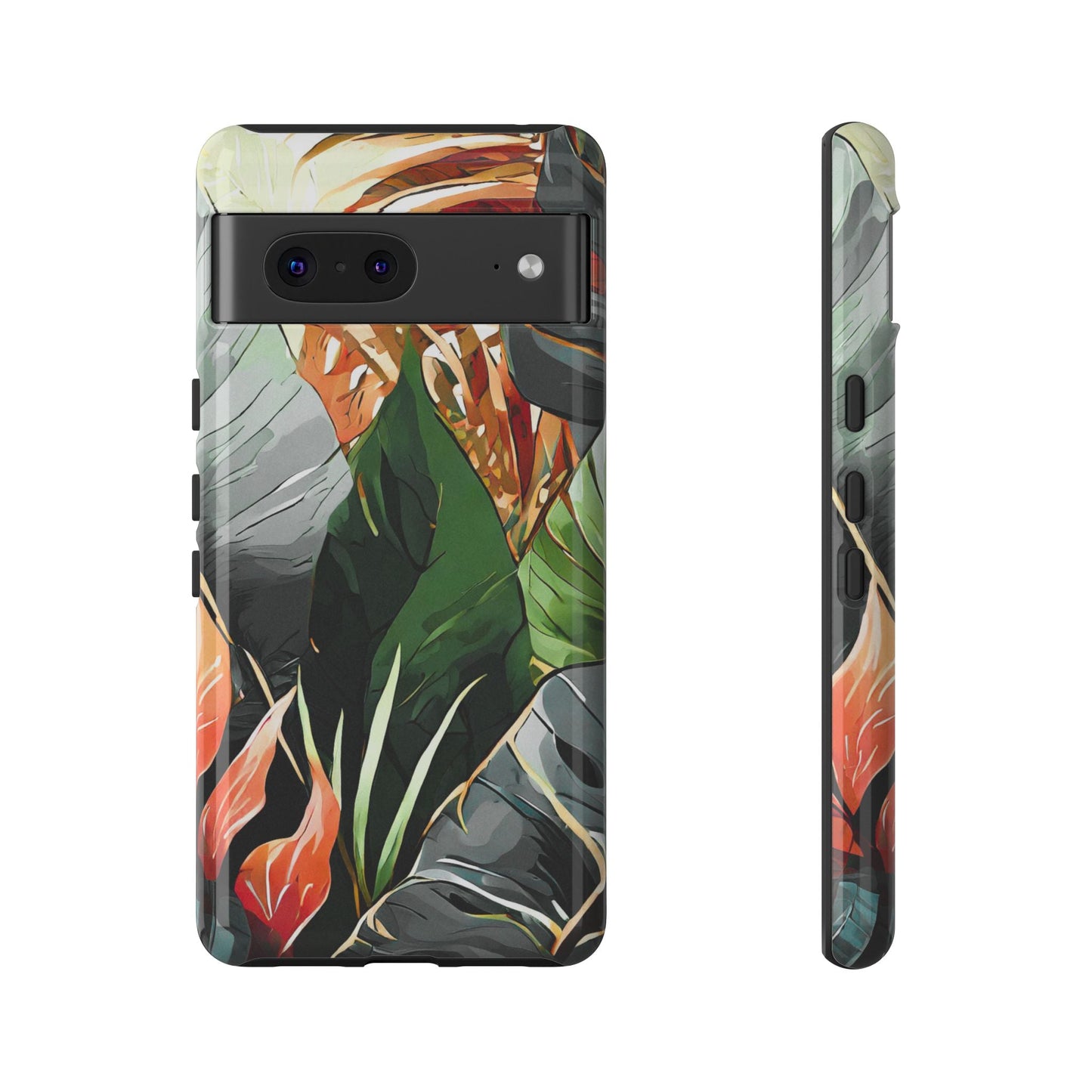 Tropical Leaf Tough Phone Case
