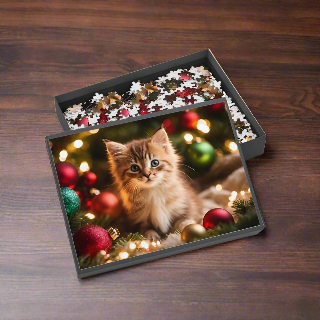 Kitten Christmas Puzzle (96, 252, 500, 1000-Piece)