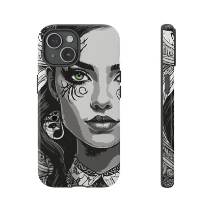 Green Eyed Devilish Beauty Tough Phone Case