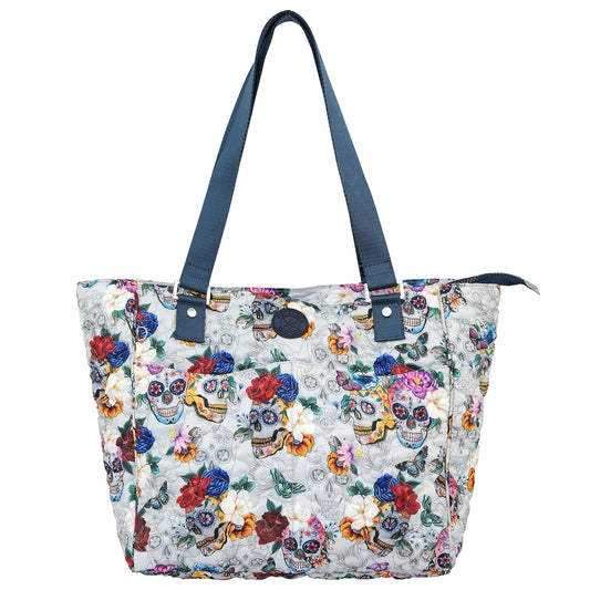 Wanderlust Quilted Fabric Tote Bag - 16014