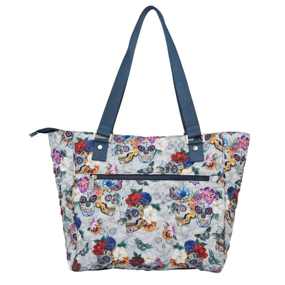 Wanderlust Quilted Fabric Tote Bag - 16014