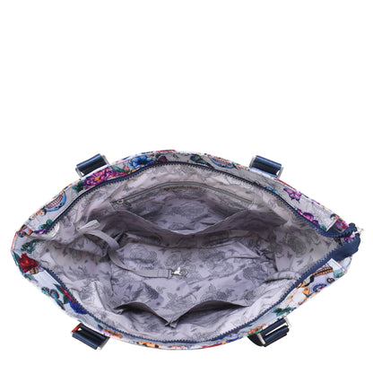 Wanderlust Quilted Fabric Tote Bag - 16014