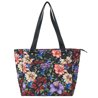 Wanderlust Quilted Fabric Tote Bag - 16014