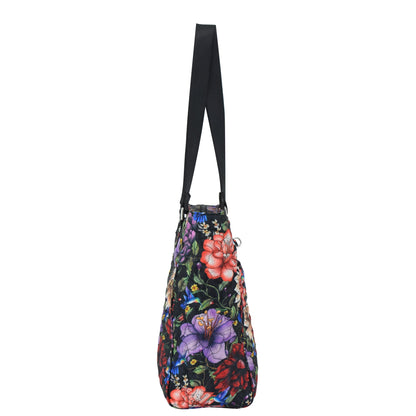 Wanderlust Quilted Fabric Tote Bag - 16014