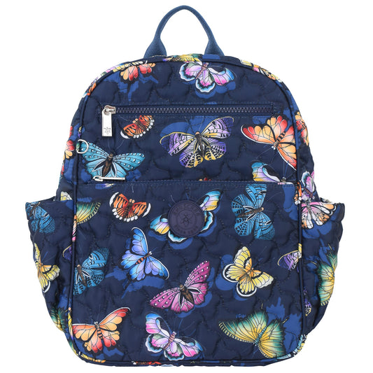 Wanderlust Quilted Fabric Backpack - 16015