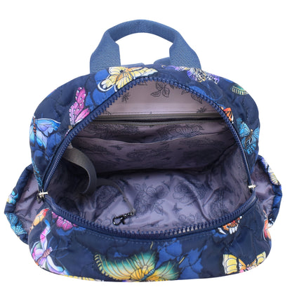 Wanderlust Quilted Fabric Backpack - 16015