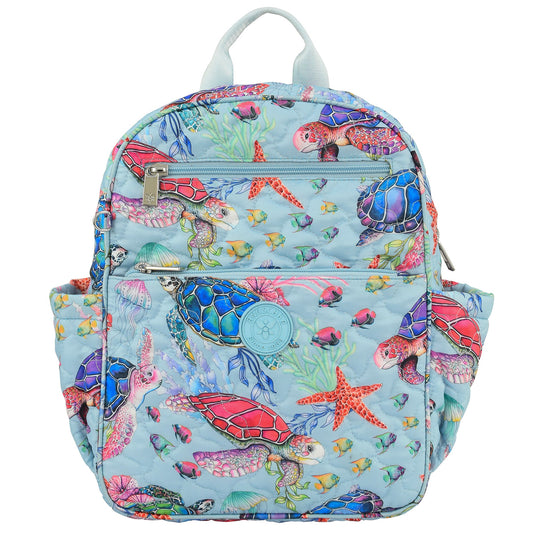 Wanderlust Quilted Fabric Backpack - 16015